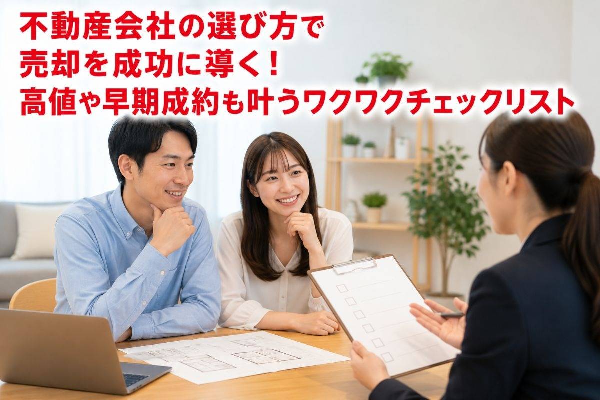 不動産会社の選び方で売却を成功に導く！高値や早期成約も叶うワクワクチェックリスト