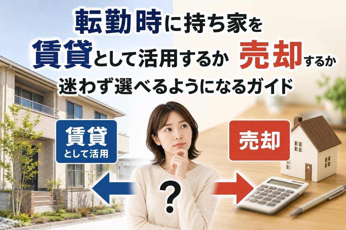 転勤時に持ち家を賃貸として活用するか売却するか迷わず選べるようになるガイド